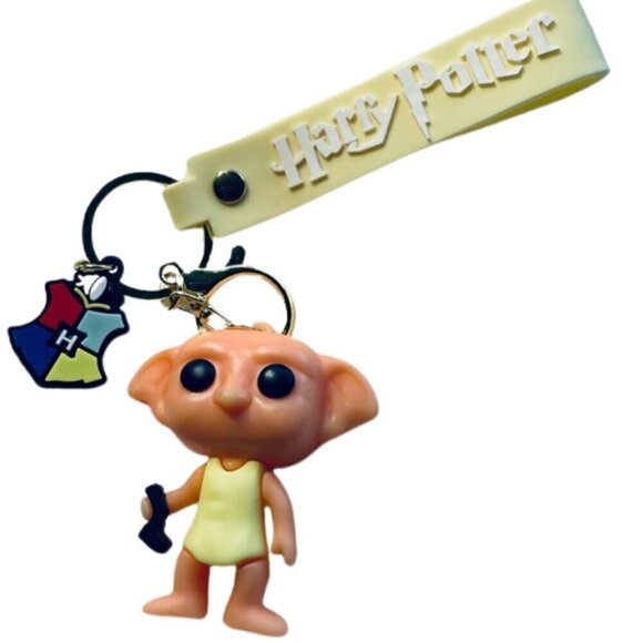 NWT Dobby the Free Elf Bracelet Wristlet Keychain - Harry Potter Hogwarts - Picture 1 of 12